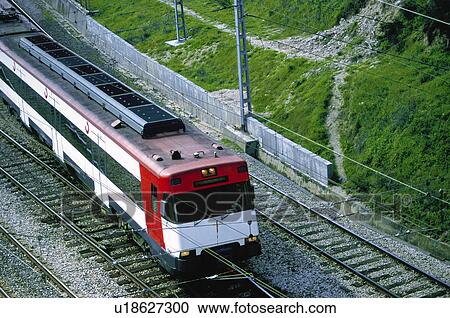 Stock Image - Transport, Transportation, Train, Trains, Coach, Coaches, Carriage. Fotosearch