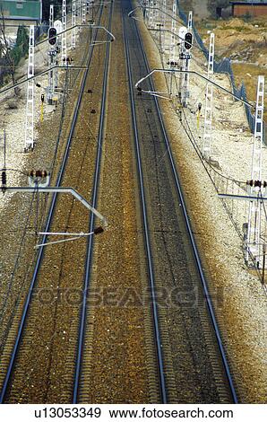 Stock Photo - Transport, Transportation, Train, Trains, Track, Tracks, Line. Fotosearch