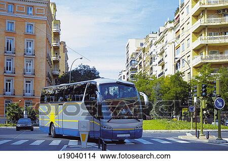 Picture - Transport, Transportation, Urban transport, Urban transportation, Bus, Coach, Long distance coach. Fotosearch