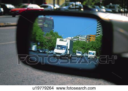 Transport, Transportation, Urban transport, Urban transportation, Mirror, Driving, Driving mirror View Large Photo Image Picture - Transport, Transportation, Urban transport, Urban transportation, Mirror, Driving, Driving mirror. Fotosearch