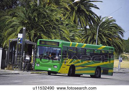 Stock Image - Transport, Transportation, Urban transport, Urban transportation, Public transport, Public Transportation, Bus. Fotosearch