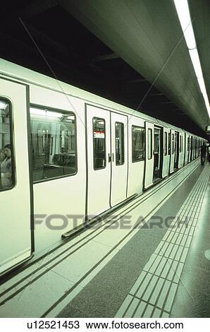 Stock Image - Transport, Transportation, Urban transport, Urban transportation, Public transport, Public Transportation, Subway. Fotosearch