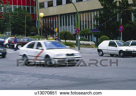 Stock Image - Transport, Transportation, Urban transport, Urban transportation, Public transport, Public transportation, Car. Fotosearch