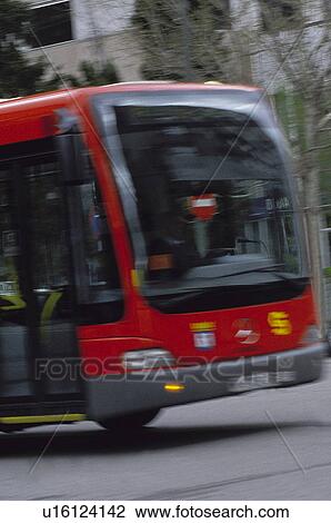 Stock Image - Transport, Transportation, Urban transport, Urban transportation, Public transport, Public Transportation, Bus. Fotosearch