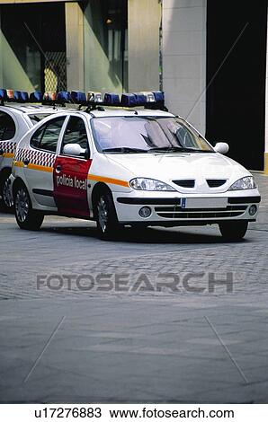 Stock Image - Transport, Transportation, Urban transport, Urban transportation, Car, Automobile, Patrol car. Fotosearch