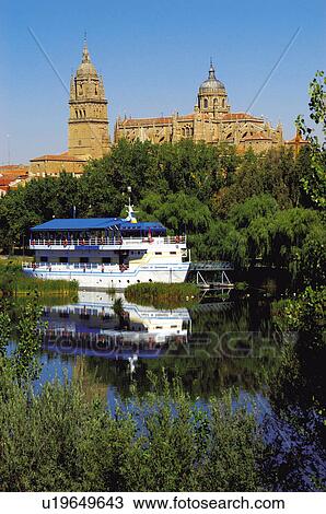 Stock Image - Transport, Transportation, Urban transport, Urban transportation, Salamanca, Spain, Boat. Fotosearch