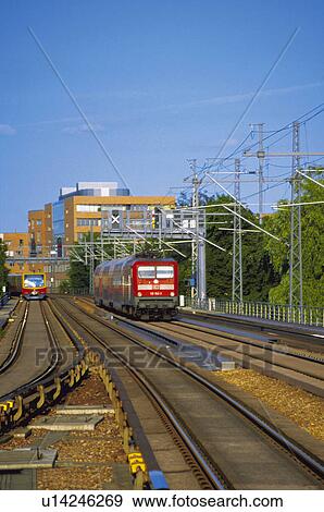 Stock Photo - Transport, Transportation, Urban transport, Urban transportation, Public transport, Public Transportation, Train. Fotosearch