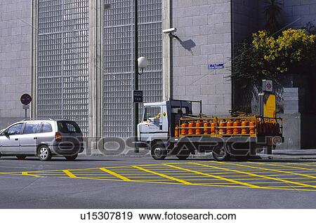 Stock Photo - Transport, Transportation, Urban transport, Urban transportation, Street, Lorry, Truck. Fotosearch