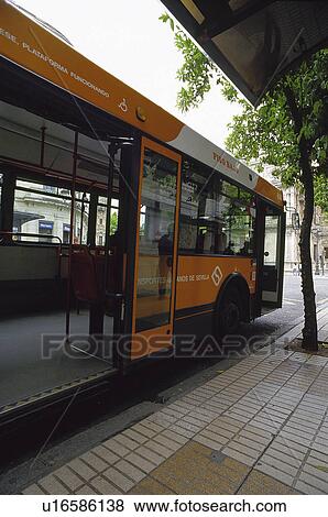 Stock Photo - Transport, Transportation, Urban transport, Urban transportation, Public transport, Public Transportation, Bus. Fotosearch