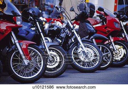 Stock Photograph - Transport, Transportation, Urban transport, Urban transportation, Motorbike, Motorbikes, Tyre. Fotosearch