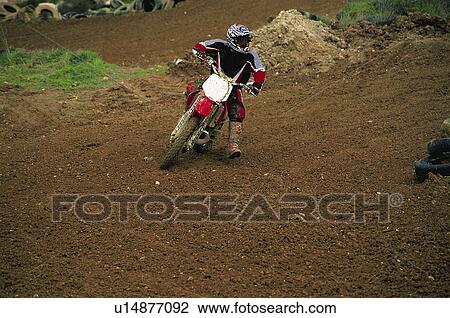 Stock Image - Sport, Motor, Motorbike, Motorbike sport, Motorbike sports, Bike, Race. Fotosearch