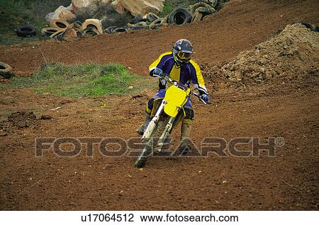 Stock Image - Sport, Motor, Motorbike, Motorbike sport, Motorbike sports, Bike, Race. Fotosearch