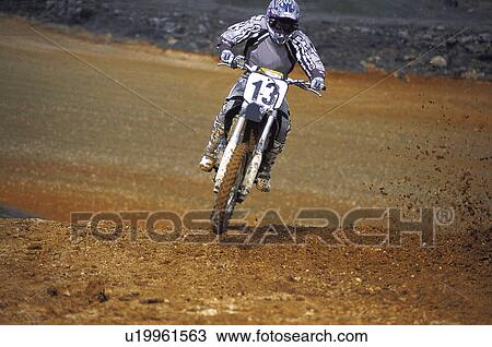 Stock Image - Sport, Motor, Motorbike, Motorbike sport, Motorbike sports, Bike, Race. Fotosearch
