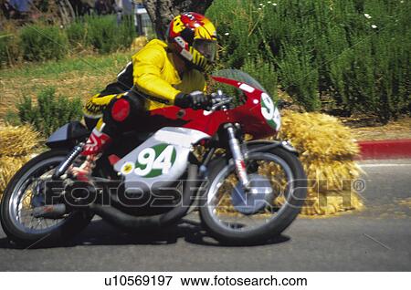 Stock Photo - Sport, Motor, Motorbike, Motorbike sport, Motorbike sports, Bike, Race. Fotosearch