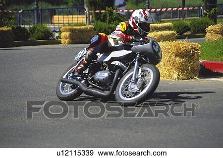 Stock Photo - Sport, Motor, Motorbike, Motorbike sport, Motorbike sports, Bike, Race. Fotosearch