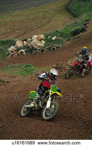 Stock Photo - Sport, Motor, Motorbike, Motorbike sport, Motorbike sports, Bike, Race. Fotosearch