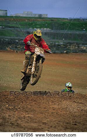 Stock Photograph - Sport, Motor, Motorbike, Motorbike sport, Motorbike sports, Bike, Race. Fotosearch