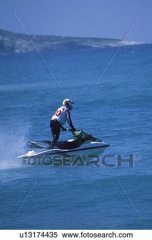 Stock Photography - Sport, Motor, Motorbike, Motorbike sport, Motorbike sports, Bike, Aquatic. Fotosearch