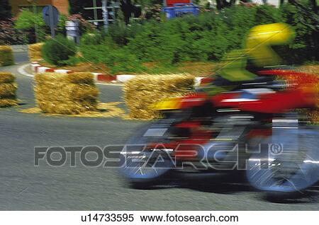 Stock Photography - Sport, Motor, Motorbike, Motorbike sport, Motorbike sports, Bike, Race. Fotosearch