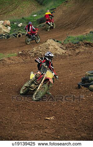 Stock Photography - Sport, Motor, Motorbike, Motorbike sport, Motorbike sports, Bike, Race. Fotosearch