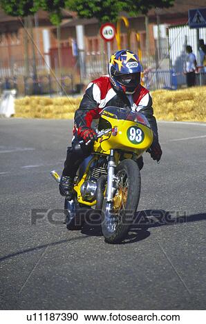 Stock Image - Sport, Motor, Motorbike, Motorbikes, Motorbike sport, Motorbike sports, Bike. Fotosearch