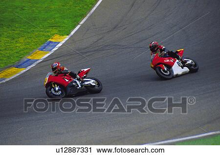 Stock Image - Sport, Motor, Motorbike, Motorbikes, Motorbike sport, Motorbike sports, Bike. Fotosearch