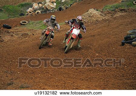 Stock Image - Sport, Motor, Motorbike, Motorbikes, Motorbike sport, Motorbike sports, Bike. Fotosearch