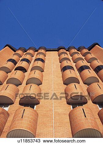Building, Buildings, Architecture, Modern architecture, Window, Windows, Block of flats View Large Photo Image Stock Image - Building, Buildings, Architecture, Modern architecture, Window, Windows, Block of flats. Fotosearch