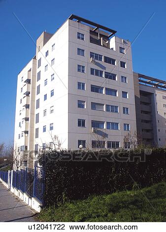 Building, Buildings, Architecture, Modern architecture, Window, Windows, Block of flats View Large Photo Image Stock Image - Building, Buildings, Architecture, Modern architecture, Window, Windows, Block of flats. Fotosearch