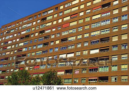 Building, Buildings, Architecture, Modern architecture, Window, Windows, Block of flats View Large Photo Image Stock Image - Building, Buildings, Architecture, Modern architecture, Window, Windows, Block of flats. Fotosearch