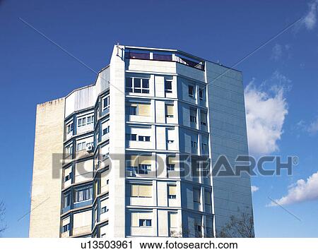 Building, Buildings, Architecture, Modern architecture, Window, Windows, Block of flats View Large Photo Image Stock Image - Building, Buildings, Architecture, Modern architecture, Window, Windows, Block of flats. Fotosearch