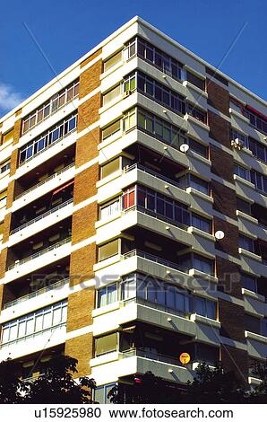 Building, Buildings, Architecture, Modern architecture, Window, Windows, Block of flats View Large Photo Image Stock Image - Building, Buildings, Architecture, Modern architecture, Window, Windows, Block of flats. Fotosearch