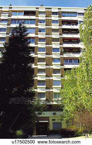 Building, Buildings, Architecture, Modern architecture, Window, Windows, Block of flats View Large Photo Image Stock Image - Building, Buildings, Architecture, Modern architecture, Window, Windows, Block of flats. Fotosearch