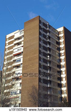Building, Buildings, Architecture, Modern architecture, Window, Windows, Block of flats View Large Photo Image Stock Image - Building, Buildings, Architecture, Modern architecture, Window, Windows, Block of flats. Fotosearch