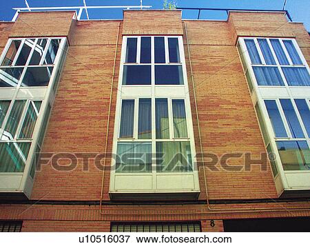 Building, Buildings, Architecture, Modern architecture, Window, Windows, Block of flats View Large Photo Image Stock Photo - Building, Buildings, Architecture, Modern architecture, Window, Windows, Block of flats. Fotosearch