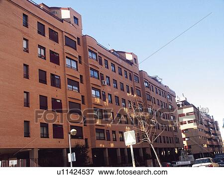 Building, Buildings, Architecture, Modern architecture, Window, Windows, Block of flats View Large Photo Image Stock Photo - Building, Buildings, Architecture, Modern architecture, Window, Windows, Block of flats. Fotosearch