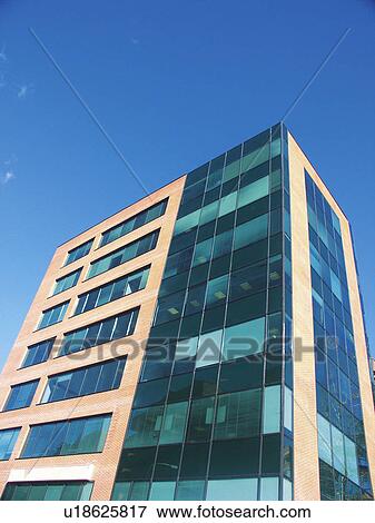 Stock Photo - Building, Buildings, Architecture, Modern architecture, Window, Windows, Block of flats. Fotosearch