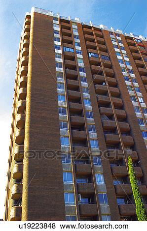 Building, Buildings, Architecture, Modern architecture, Window, Windows, Block of flats View Large Photo Image Stock Photo - Building, Buildings, Architecture, Modern architecture, Window, Windows, Block of flats. Fotosearch