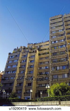 Building, Buildings, Architecture, Modern architecture, Window, Windows, Block of flats View Large Photo Image Stock Photo - Building, Buildings, Architecture, Modern architecture, Window, Windows, Block of flats. Fotosearch