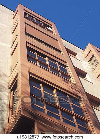 Building, Buildings, Architecture, Modern architecture, Window, Windows, Block of flats View Large Photo Image Stock Photo - Building, Buildings, Architecture, Modern architecture, Window, Windows, Block of flats. Fotosearch
