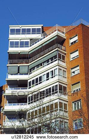 Building, Buildings, Architecture, Modern architecture, Window, Windows, Block of flats View Large Photo Image Stock Photography - Building, Buildings, Architecture, Modern architecture, Window, Windows, Block of flats. Fotosearch