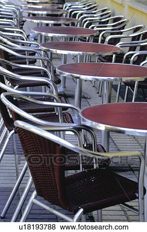 Urban, Table, Tables, Chair, Chairs, Sidewalk cafe, Pavement cafe View Large Photo Image Stock Photo - Urban, Table, Tables, Chair, Chairs, Sidewalk cafe, Pavement cafe. Fotosearch