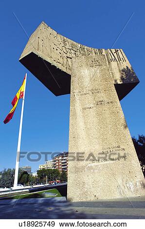 Urban, Urban details, Scupture, Modern sculpture, Flag, Spain, Spanish flag View Large Photo Image Stock Photo - Urban, Urban details, Scupture, Modern sculpture, Flag, Spain, Spanish flag. Fotosearch