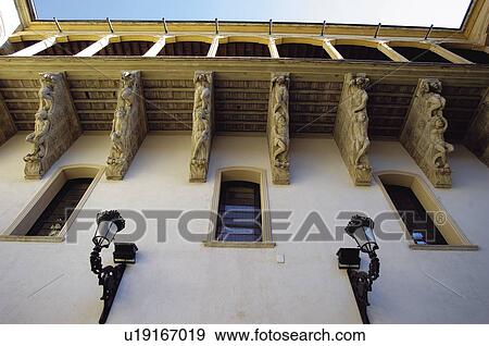Stock Photo - Urban, Urban details, Wall, Balcony, Up, Perspective, Window. Fotosearch