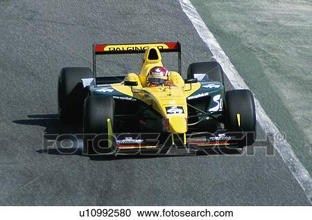 Stock Image - Sport, Motor, Car, Car sport, Racing, Racing car, Racetrack. Fotosearch