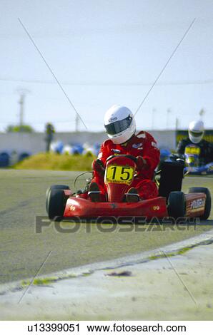 Stock Image - Sport, Motor, Car, Car sport, Racing, Racing car, Racetrack. Fotosearch