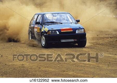 Stock Image - Sport, Motor, Car, Car sport, Racing, Racing car, Racetrack. Fotosearch