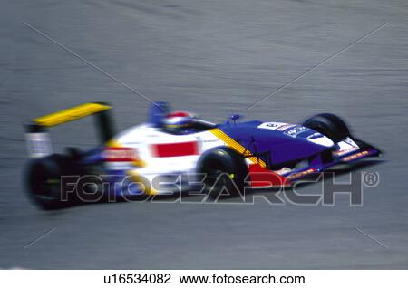 Stock Image - Sport, Motor, Car, Car sport, Racing, Racing car, Racetrack. Fotosearch