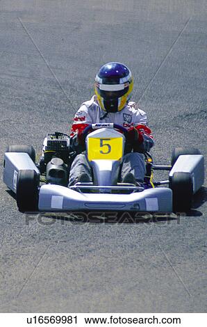 Stock Image - Sport, Motor, Car, Car sport, Racing, Racing car, Racetrack. Fotosearch