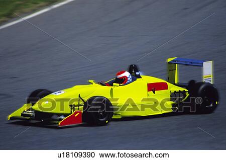 Stock Image - Sport, Motor, Car, Car sport, Racing, Racing car, Racetrack. Fotosearch